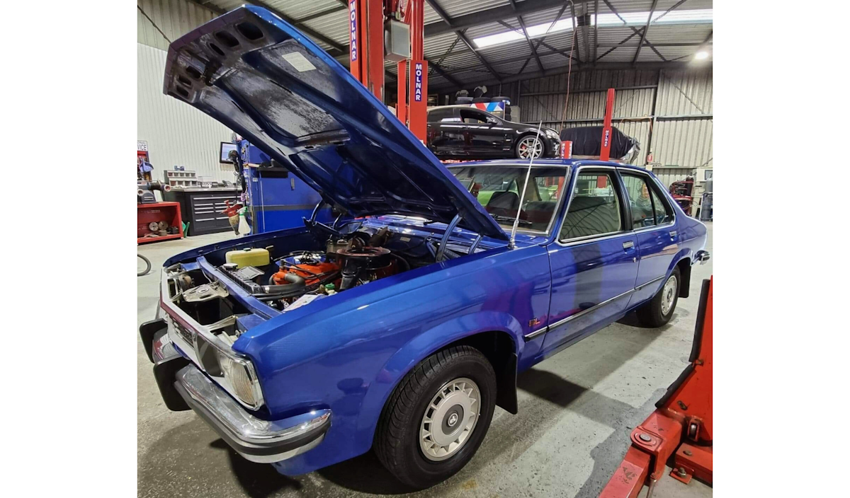 A Classic Aussie Holden Torana Blue car